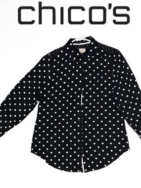 Chico’s Polkadot blouse